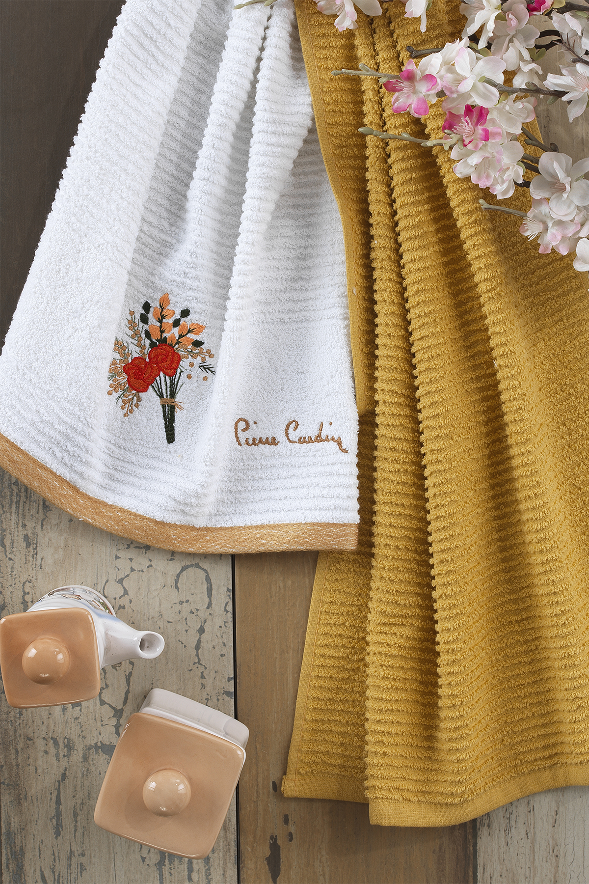 Pierre Cardin 2'li Mutfak Havlusu Hardal