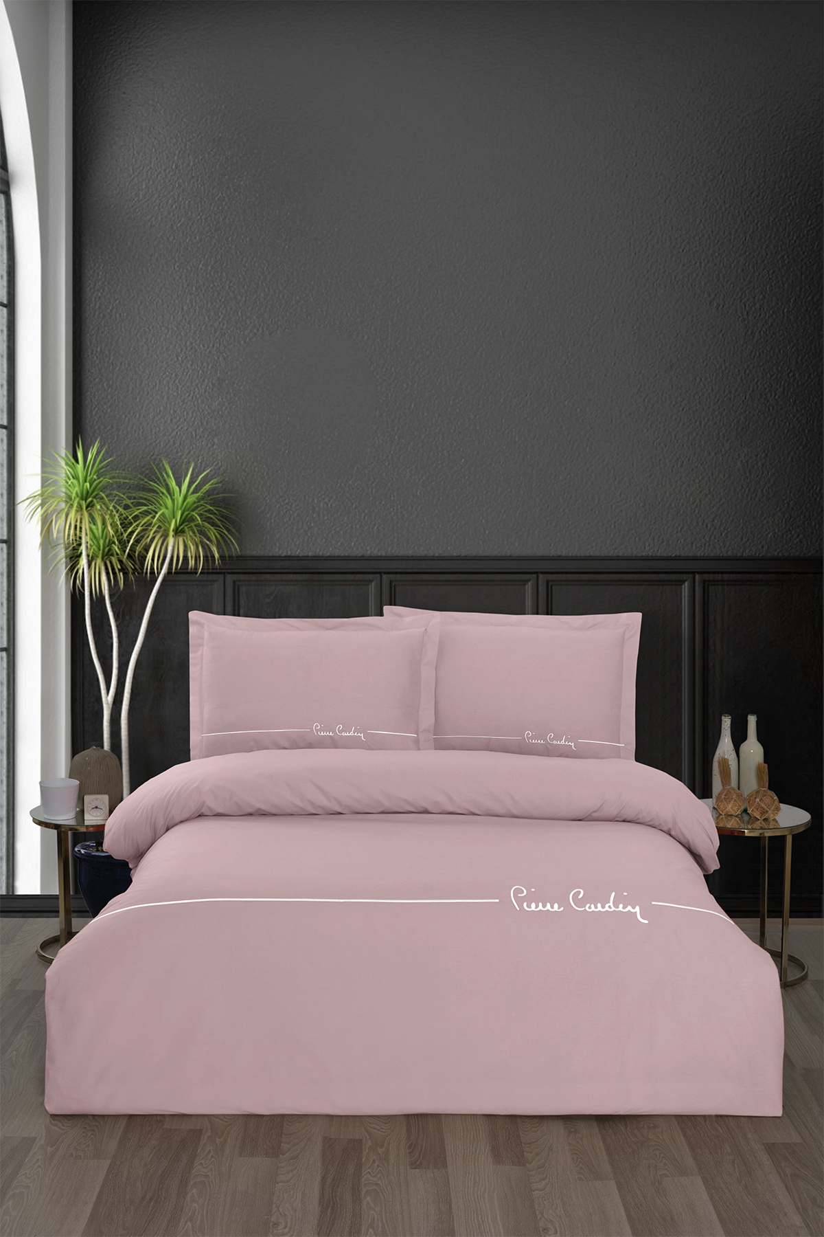 Pierre Cardin Deluxe Pamuk Nevresim Takımı Çift Kişilik Mia Pudra