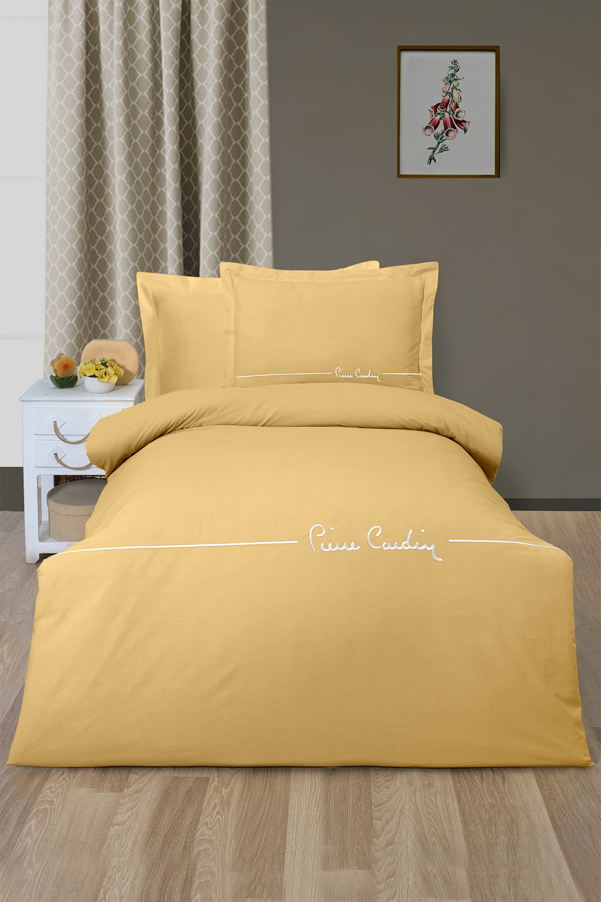 Pierre Cardin Deluxe Pamuk Nevresim Takımı Tek Kişilik Mia Hardal