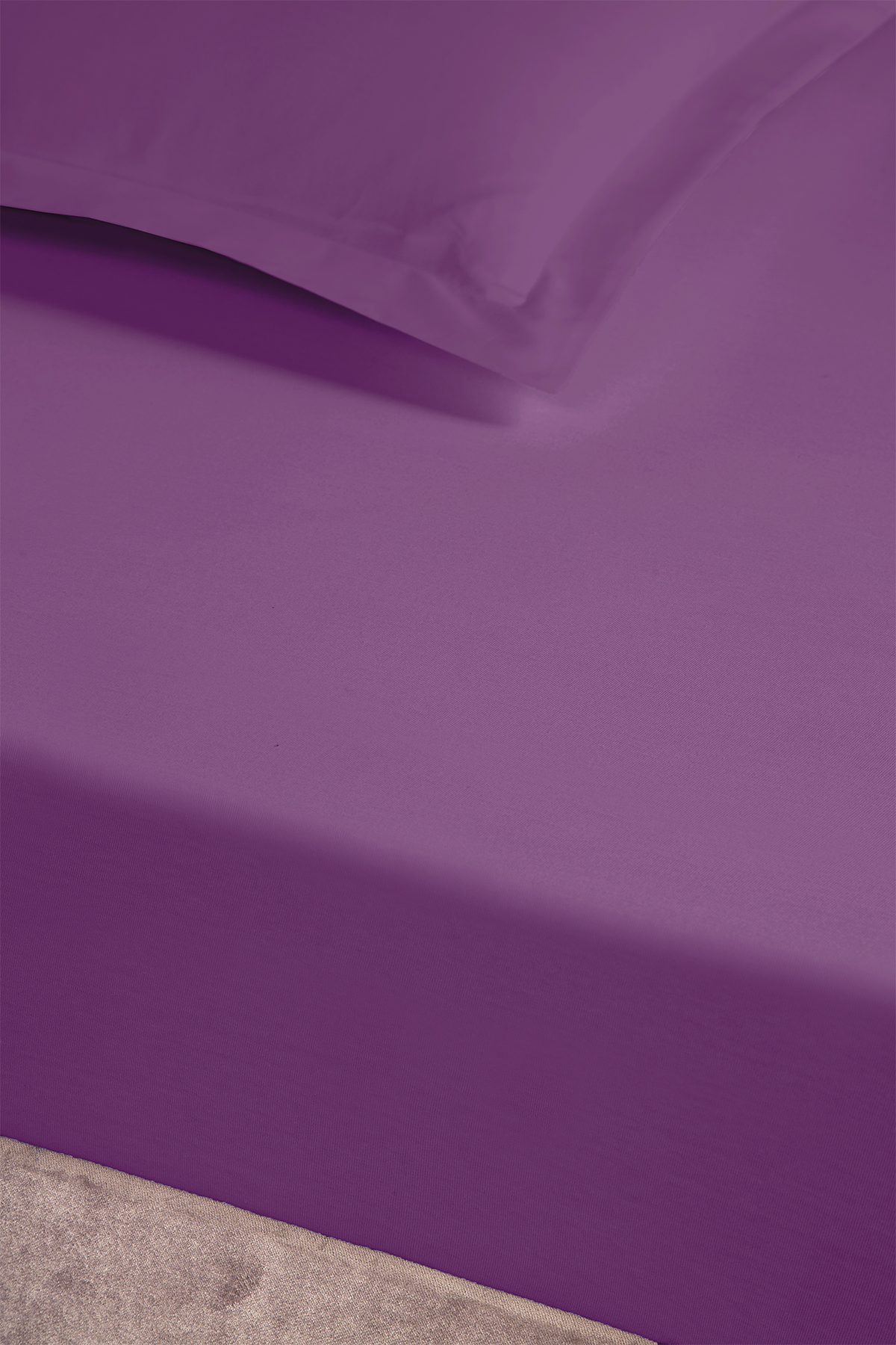 Pierre Cardin Lastikli Çarşaf Çift Kişilik 160x200 cm Mürdüm