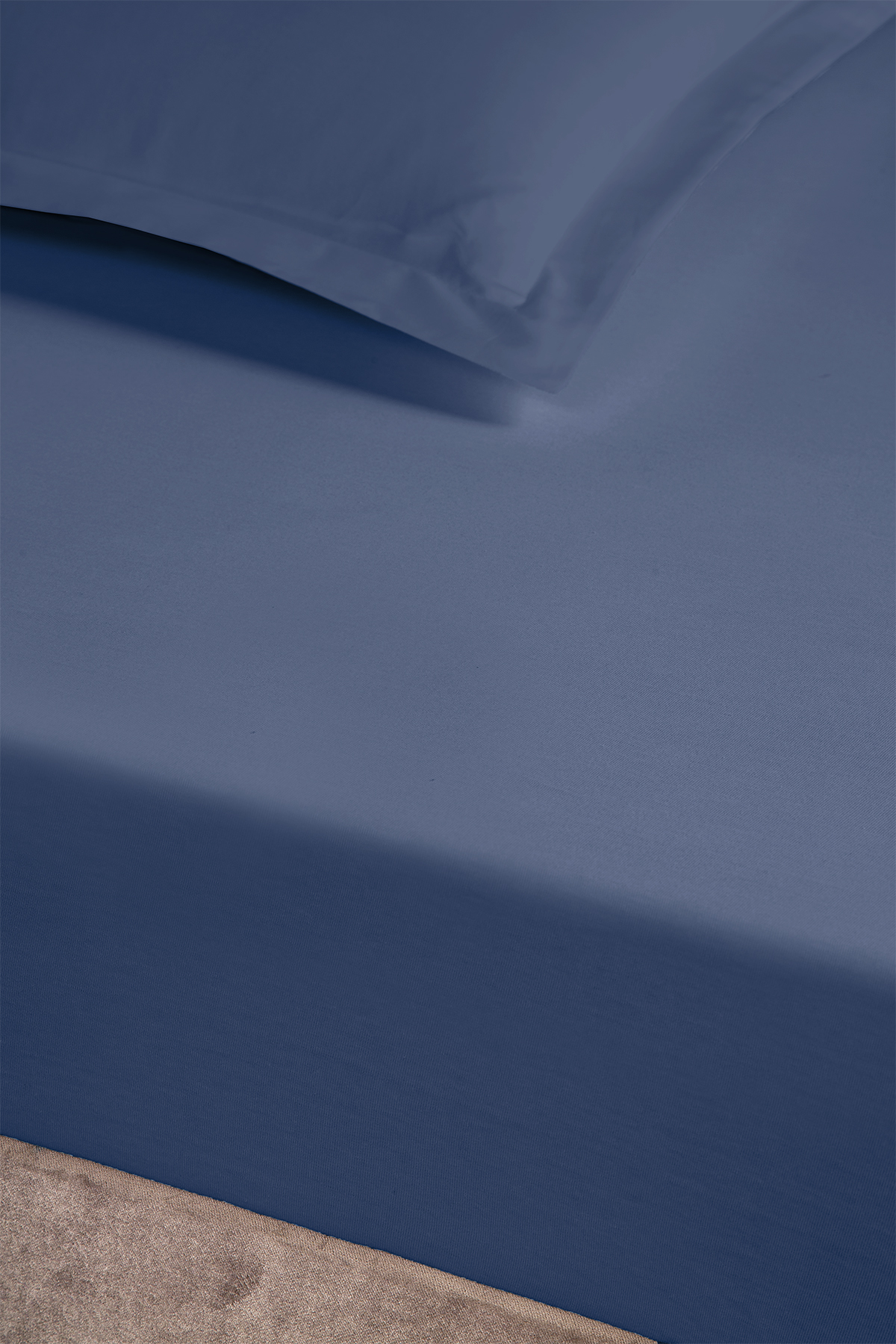 Pierre Cardin Lastikli Çarşaf King Size 180x200 cm İndigo