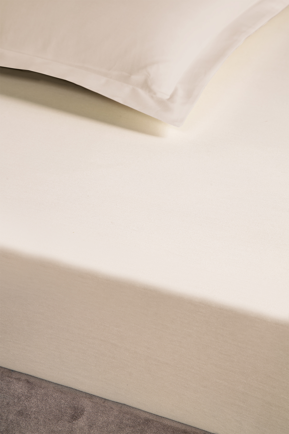 Pierre Cardin Lastikli Çarşaf Tek Kişilik 100x200 cm Ekru