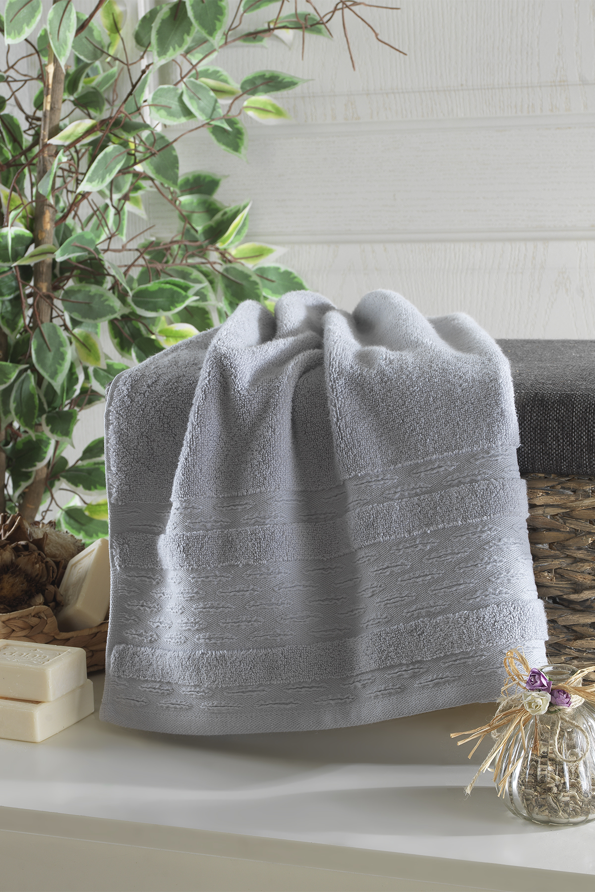 Pierre Cardin Microcotton Yüz Havlusu Gri