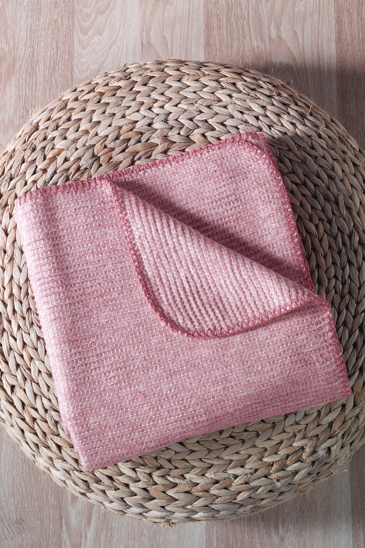Pierre Cardin Pamuk Battaniye Helen Çift Kişilik Deco Rose