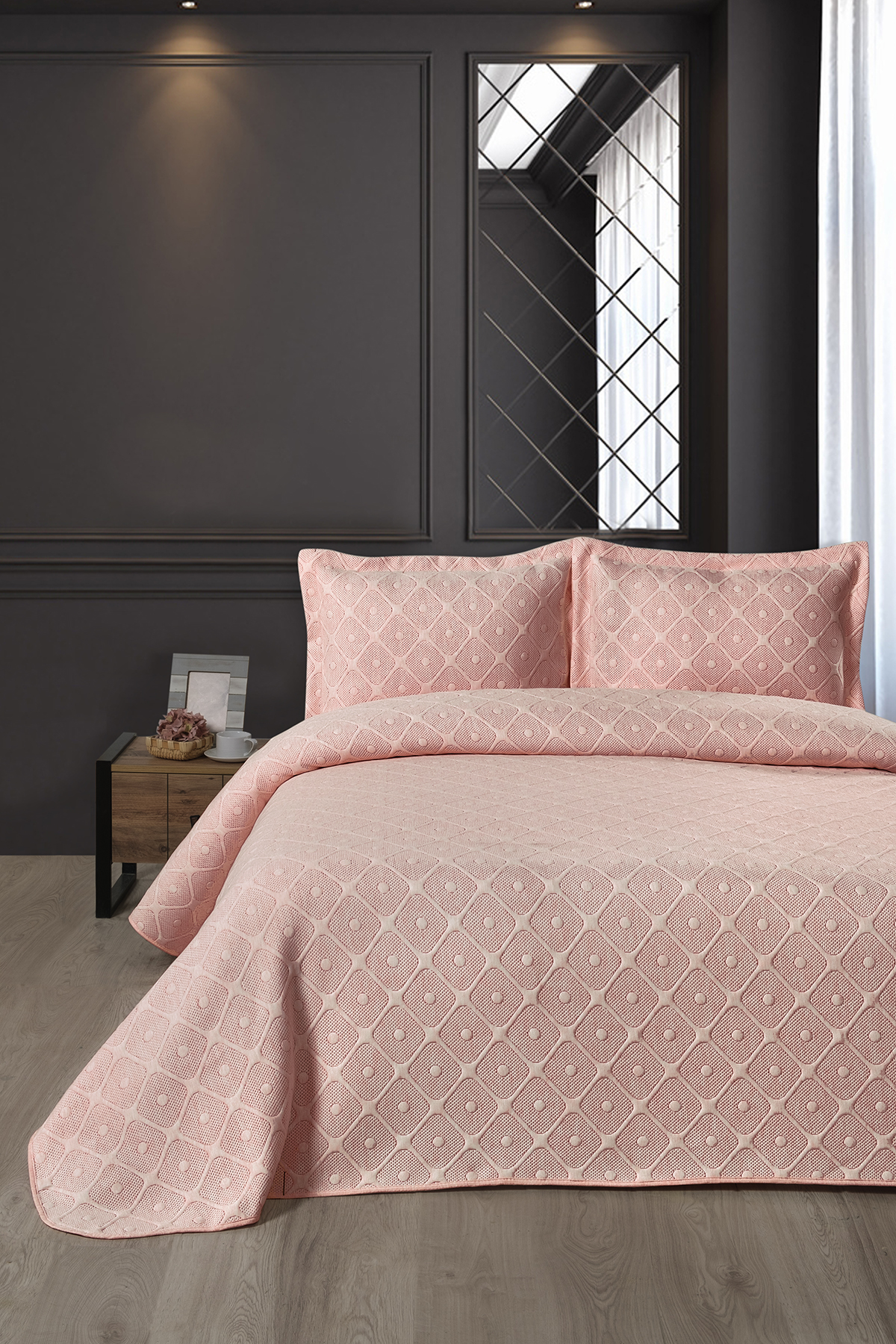 Pierre Cardin Yatak Örtüsü Seti Olivia Pudra
