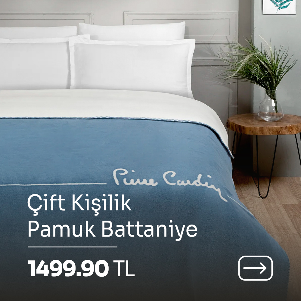 çift kişilik pamuk battaniye 1499.90 tl