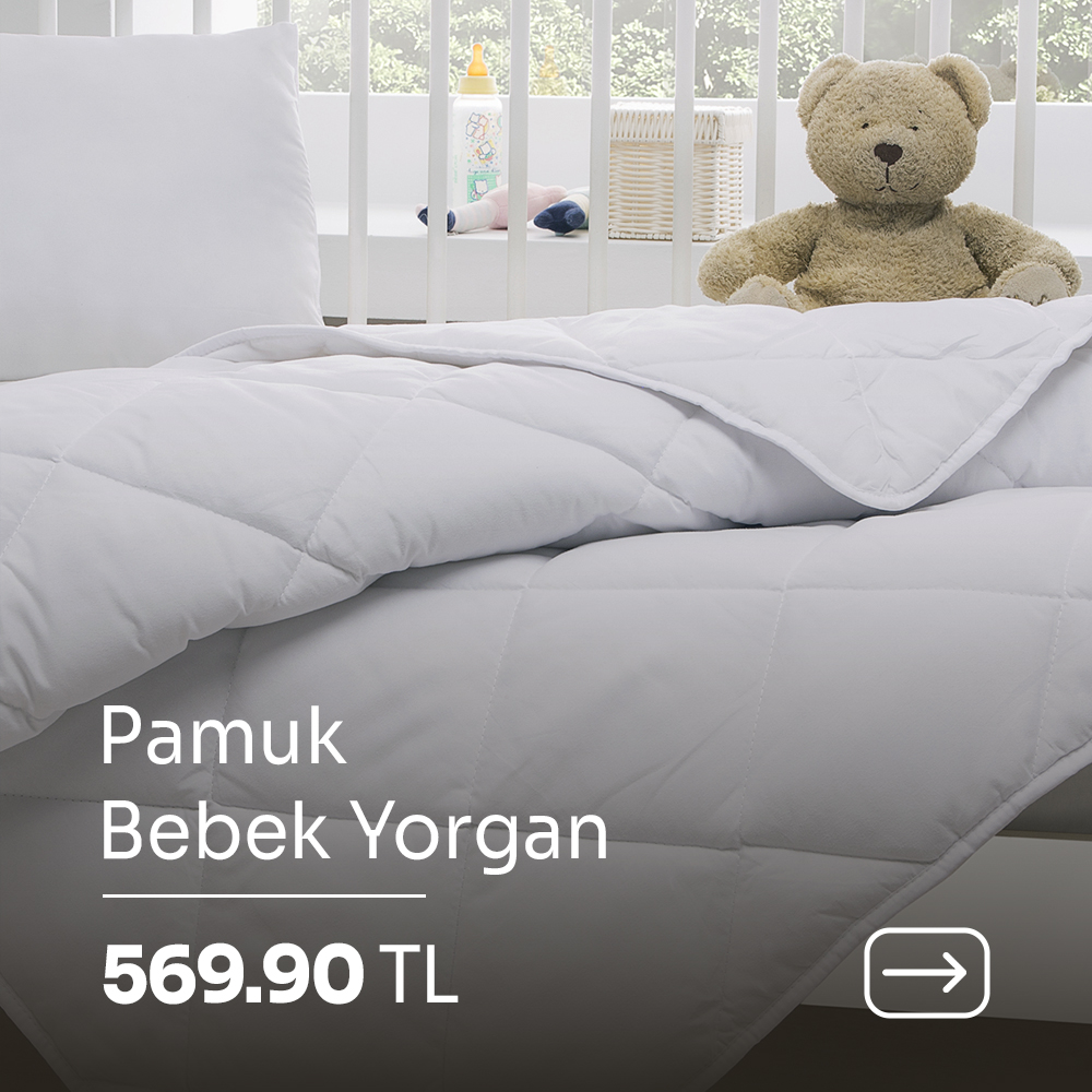 pamuk bebek yorgan 569.90 tl