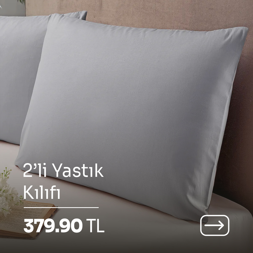 2'li yastık kılıfı