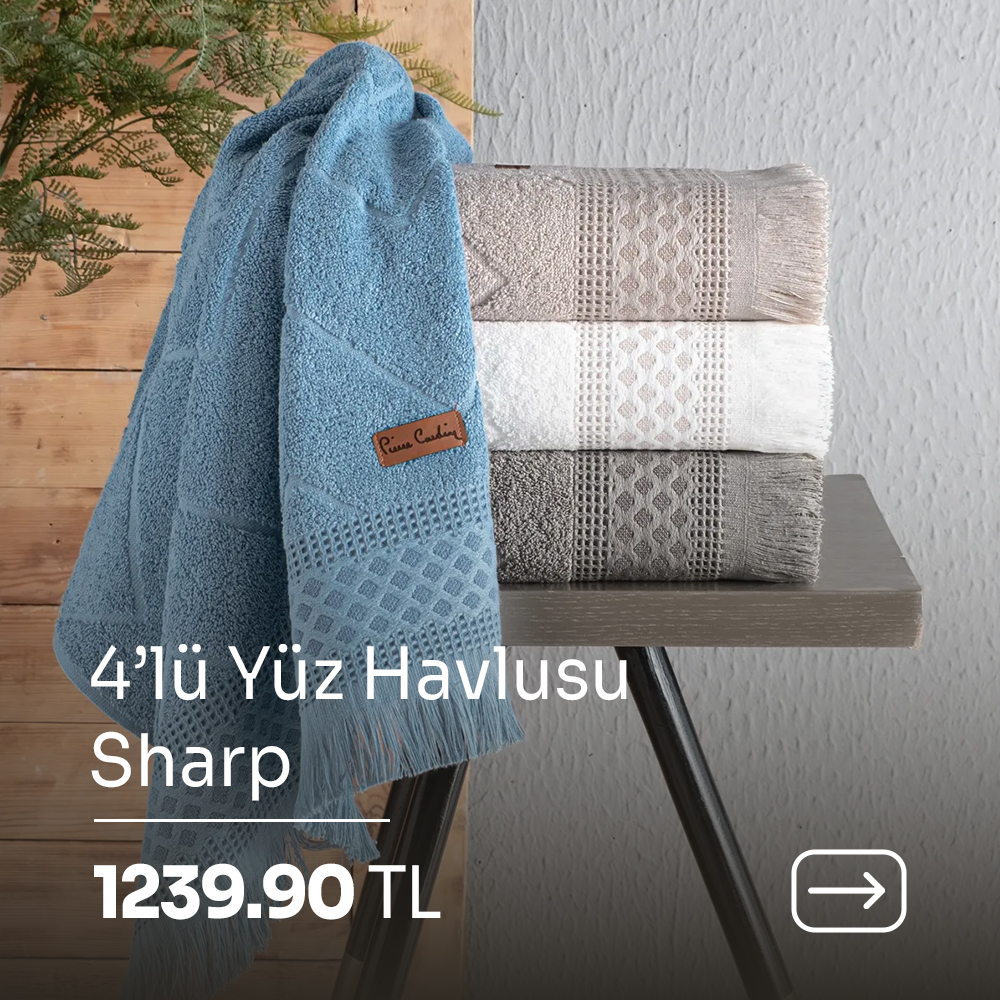 4'lü yüz havlusu sharp