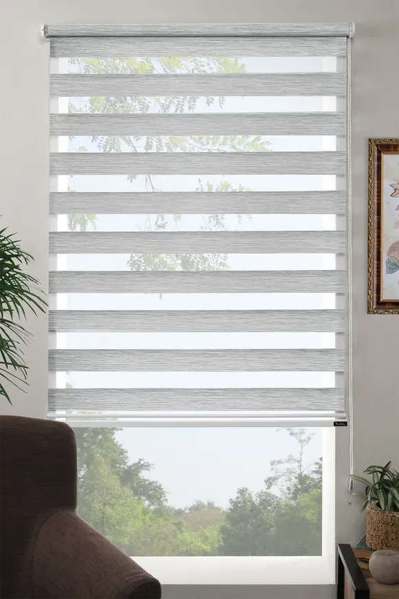 Bambu Zebra Perde Gri