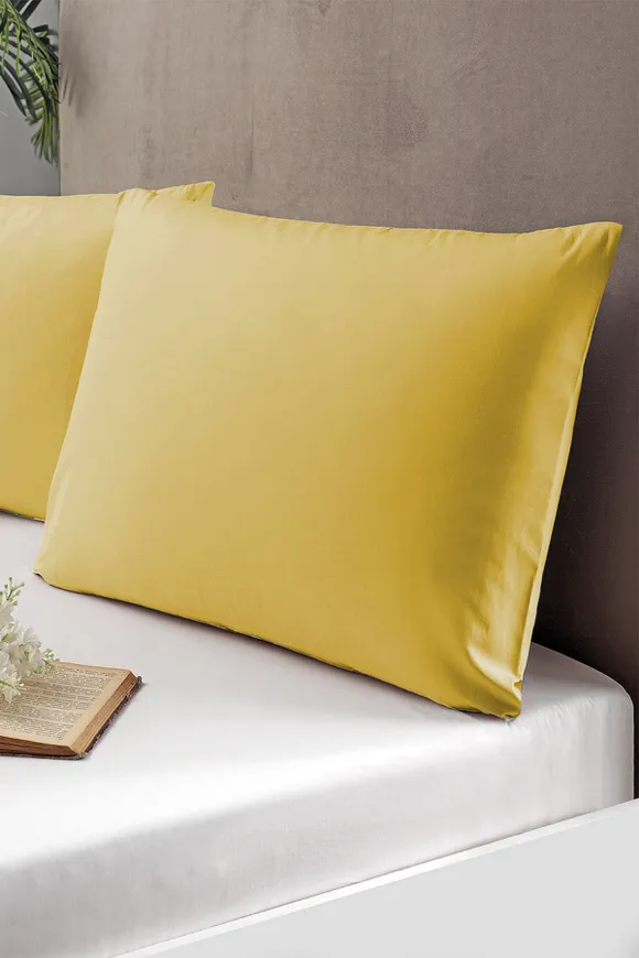 Pierre Cardin 2'li Yastık Kılıfı Sarı