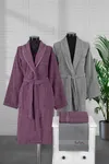 Pierre Cardin 4'lü Aile Seti Ribbon Mürdüm-Gri