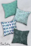 Pierre Cardin 4'lü Kırlent Kılıfı 43x43 Green