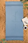 Pierre Cardin Bambu Plaj Havlusu Logo İndigo