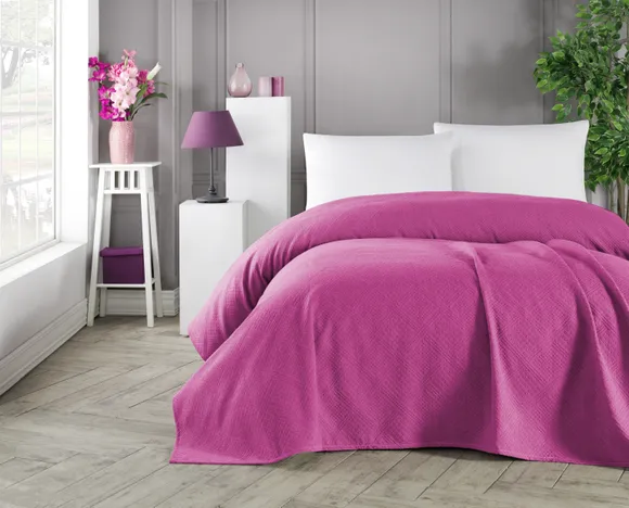 Pierre Cardin Çift Kişilik Jakar Pike Fuşya