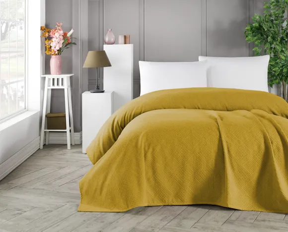 Pierre Cardin Çift Kişilik Jakar Pike Hardal