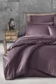 Pierre Cardin Çizgili Saten Nevresim Takımı Çift Kişilik Deco Rose