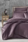 Pierre Cardin Çizgili Saten Nevresim Takımı Çift Kişilik Deco Rose