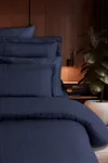Pierre Cardin Çizgili Saten Nevresim Takımı Çift Kişilik Voyage İndigo