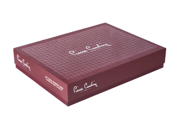 Pierre Cardin Çizgili Saten Nevresim Takımı Luna Krem