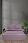 Pierre Cardin Deluxe Pamuk Nevresim Takımı Çift Kişilik Mia Mürdüm