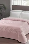 Pierre Cardin Emboss Battaniye Çift Kişilik Rose Pudra