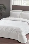 Pierre Cardin Emboss Battaniye Çift Kişilik Rose Şampanya