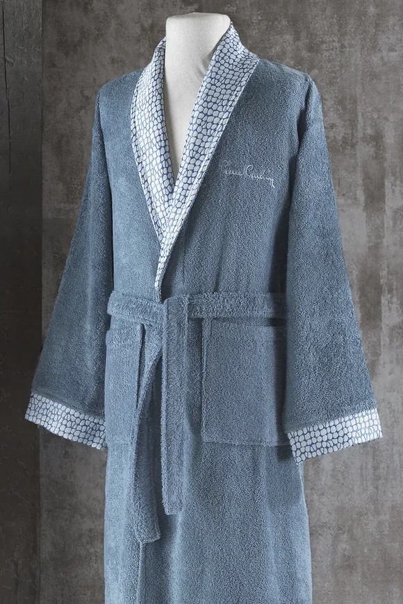 Pierre Cardin Erkek Bornoz Stone İndigo