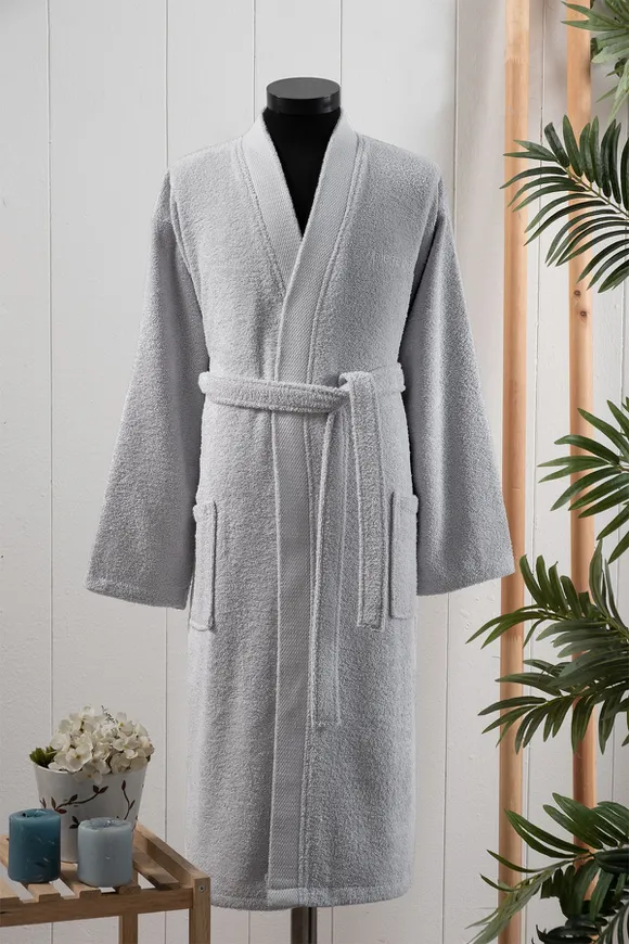 Pierre Cardin Erkek Bornozu Plain Gri