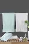 Pierre Cardin Jakarlı Hamam Seti Damask Mint - Krem