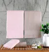 Pierre Cardin Jakarlı Hamam Seti Logo Pembe - Açık Bej