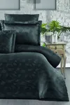 Pierre Cardin Jakarlı Saten Nevresim Takımı Çift Kişilik Ala Antrasit