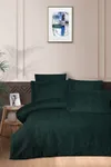 Pierre Cardin Jakarlı Saten Nevresim Takımı Çift Kişilik Bianca Yeşil
