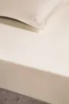 Pierre Cardin Lastikli Çarşaf Tek Kişilik 100x200 cm Ekru