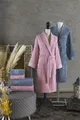 Pierre Cardin Logo Jakarlı Aile Bornoz Seti Deco Rose - İndigo