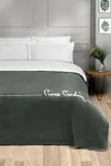 Pierre Cardin Pamuk Battaniye Çift Kişilik Logo Zümrüt Yeşili