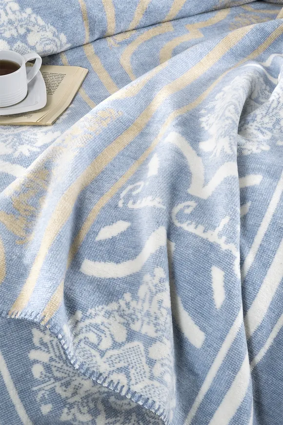 Pierre Cardin Pamuk Battaniye Damask Çift Kişilik