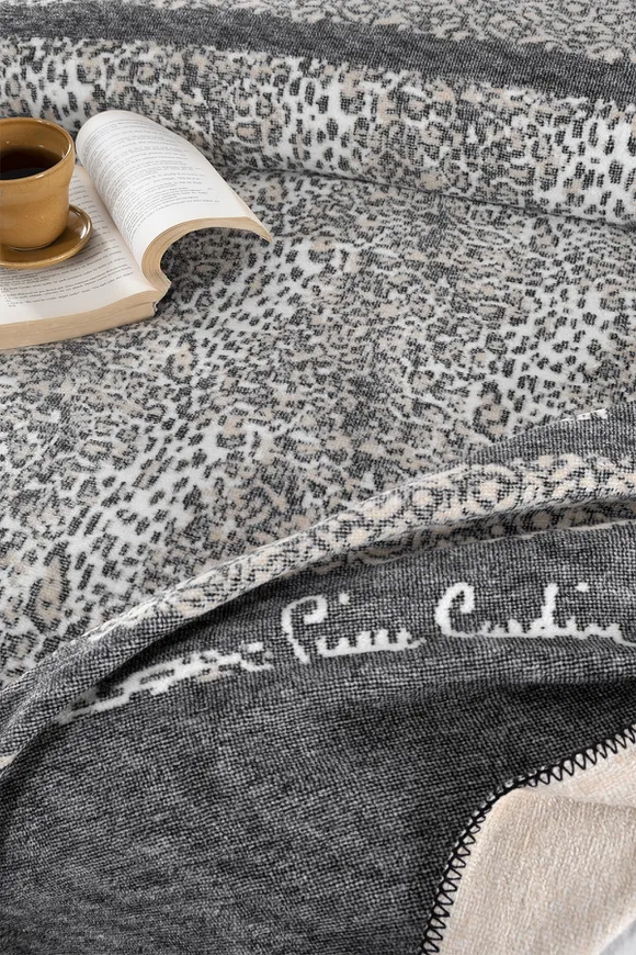 Pierre Cardin Pamuk Battaniye Leopar Çift Kişilik