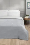 Pierre Cardin Pamuk Battaniye Tek Kişilik Logo Gri