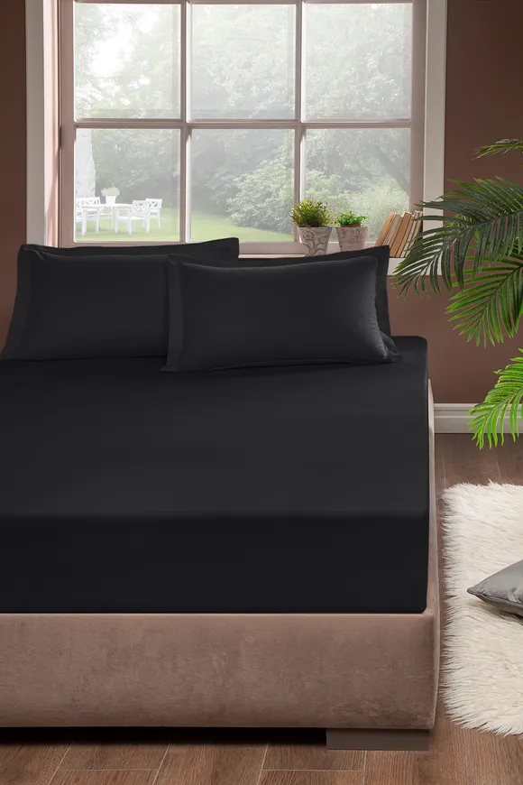 Pierre Cardin Pamuk Lastikli Çarşaf 100x200 Antrasit