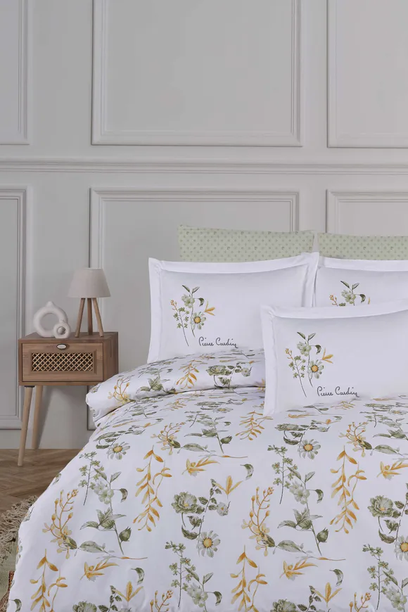 Pierre Cardin Pamuk Nevresim Takımı Tek Kişilik Flora