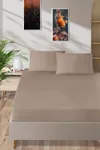 Pierre Cardin Pamuk Saten Lastikli Çarşaf 100x200 Cappucino 