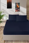 Pierre Cardin Pamuk Saten Lastikli Çarşaf 100x200 Lacivert 