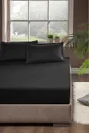 Pierre Cardin Pamuk Saten Lastikli Çarşaf 120x200 Siyah