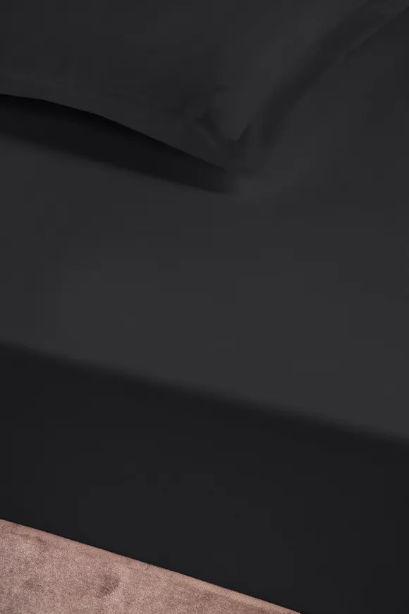 Pierre Cardin Pamuk Saten Lastikli Çarşaf 160x200 Antrasit