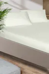 Pierre Cardin Pamuk Saten Lastikli Çarşaf 160x200 Krem