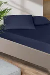 Pierre Cardin Pamuk Saten Lastikli Çarşaf 180x200 İndigo
