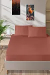 Pierre Cardin Pamuk Saten Lastikli Çarşaf 180x200 Kiremit 