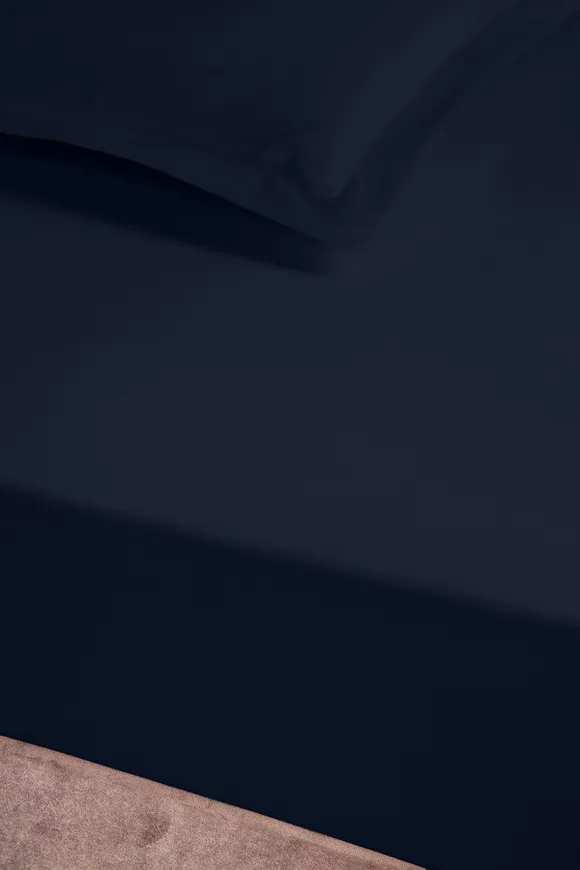 Pierre Cardin Pamuk Saten Lastikli Çarşaf 200x200 Lacivert