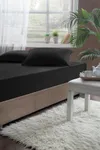 Pierre Cardin Pamuk Saten Lastikli Çarşaf 200x200 Siyah